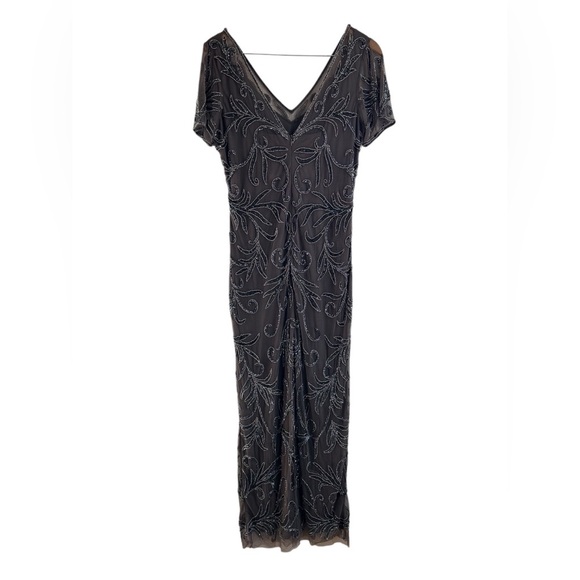 Pizarro Nights | Illusion Beaded Mesh Gown - Picture 8 of 12